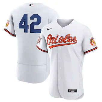 mens nike jackie robinson white baltimore orioles authentic